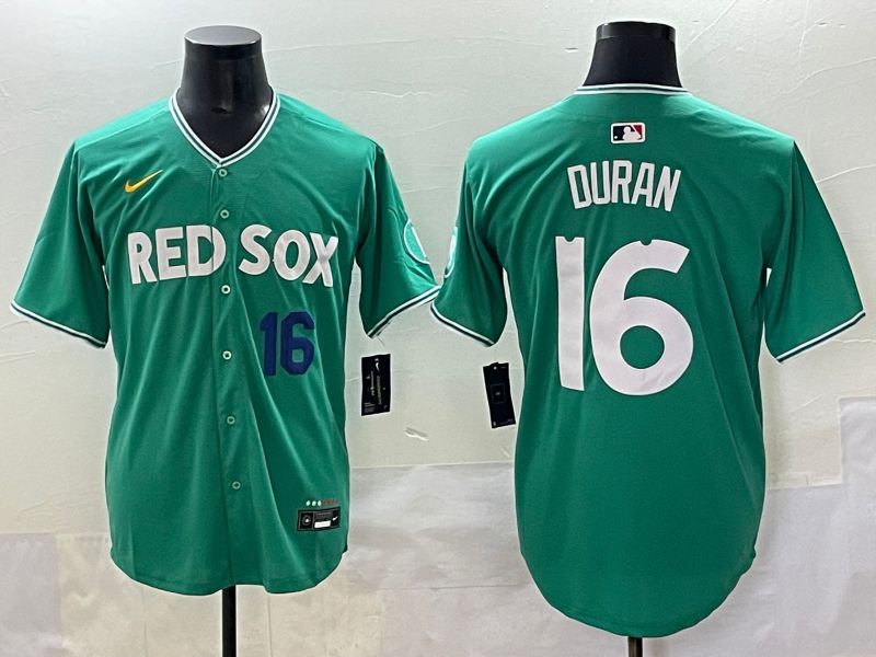 Men Boston Red Sox #16 Duran Green Joint Name Nike 2025 MLB Jersey style 42->arizona diamondback->MLB Jersey